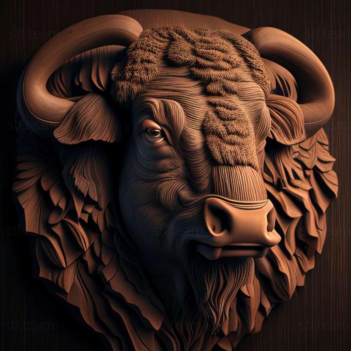 3D model buffalo (STL)